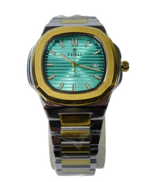 TIMAS Two-Tone Royale – Teal Dial Luxury Watch